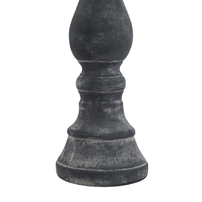 Amalfi Large Grey Column Candle Holder