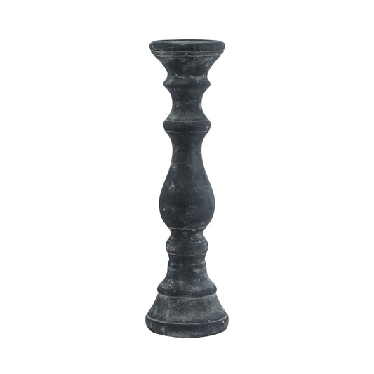 Amalfi Large Grey Column Candle Holder