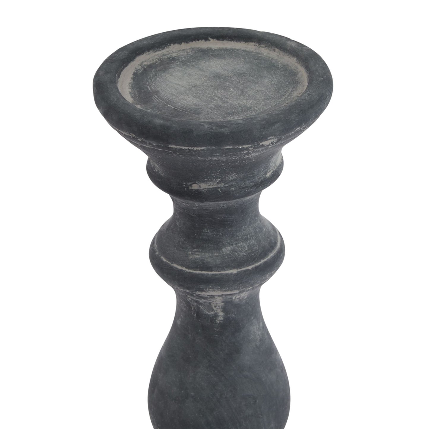 Amalfi Grey Medium Column Candle Holder