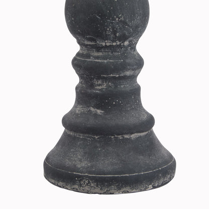 Amalfi Grey Medium Column Candle Holder