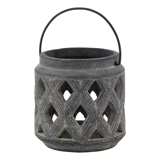 Amalfi Grey Demi Lattice Lantern